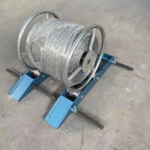 핫 세일 고품질 더블 램프 케이블 드럼 롤러 스탠드 케이블 드럼 스탠드 건설 장비 - Product Image 6