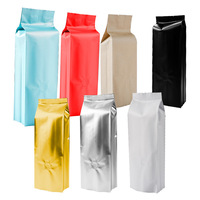 Sachet Doypack en aluminium à valve et soufflet, scellable sous vide, pour café italien et thé, avec impression héliogravure, anti-humidité, pour reconditionnement