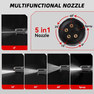 25bar không chổi than áp lực cao xe máy giặt súng 6 trong <span class=keywords><strong>1</strong></span> điện vườn rửa nước rửa súng phun - Product Image 4