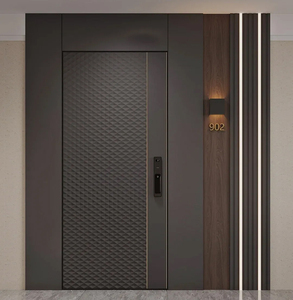 Puerta de Seguridad de Acero Moderna, Gran <span class=keywords><strong>Venta</strong></span>, Anti-Robo, <span class=keywords><strong>Entrada</strong></span> Principal para Casa, Superficie Acabada y Opciones Personalizadas para <span class=keywords><strong>Entrada</strong></span> - Product Image 2