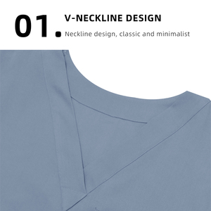 Nuove tute da allattamento salone Logo personalizzato ospedale medici uomini donne <span class=keywords><strong>Scrub</strong></span> <span class=keywords><strong>chirurgico</strong></span> per medici infermiere set di <span class=keywords><strong>Scrub</strong></span> uniforme - Product Image 2