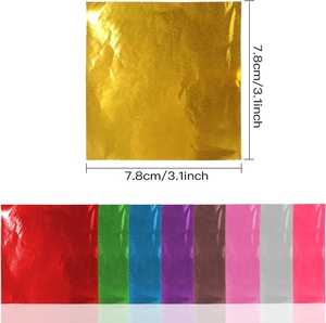 Papel de aluminio para envolver alimentos, apto para uso alimentario, con impresión personalizada, para chocolate. - Product Image 2