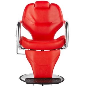 Kursi tukang cukur hidrolik, merah klasik nyaman kulit sintetis peralatan <span class=keywords><strong>Salon</strong></span> tata rambut penjualan langsung untuk wajah - Product Image 1