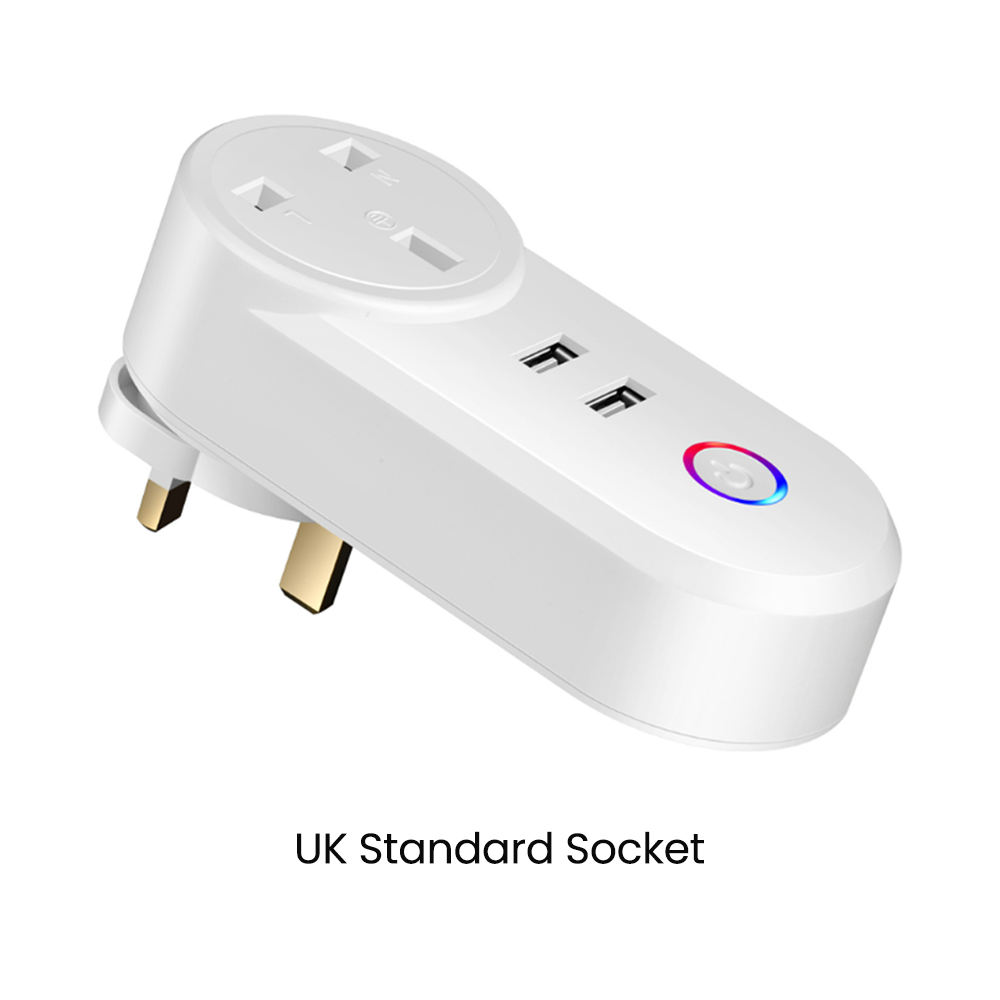 HONPNK31 ETL FCC Wifi Smart Switch Plug Outlet Smart Socket Remote Control Wireless Wall Mounted Smart Plug