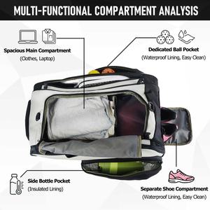 Sac à dos d'extérieur grande capacité, nouveau sac multifonctionnel en nylon pour raquettes de tennis et de <span class=keywords><strong>badminton</strong></span>, sac à raquettes détachable - Product Image 3