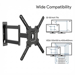 Full Motion <strong>TV</strong> Support Display Swivel <strong>Wall</strong> <strong>Mount</strong> <strong>TV</strong> Bracket <strong>for</strong> 32"-50" Rotation Lcd <strong>Tv</strong> <strong>Wall</strong> <strong>Mount</strong> - Product Image 1