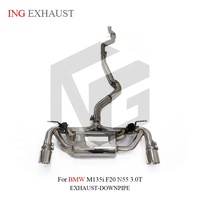 ING SUS304 Échappement arrière à soupapes pour BMW M135i F20/F21 N55B30 3.0T 2011-2015 |   Tuyau d'échappement double embout télécommandé en gros
