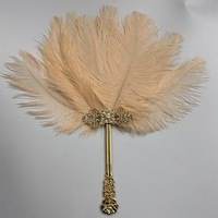 Éventail en plumes d'autruche coloré et grand format, directement de l'usine, pour mariage, festival, nouvel an, carnaval, décoration et cadeau