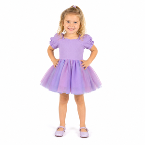 Abiti da Principessa di Alta Qualità <span class=keywords><strong>per</strong></span> <span class=keywords><strong>Bambine</strong></span>, Vestito in Tulle Sfumato Viola con Elastico Posteriore, <span class=keywords><strong>Abbigliamento</strong></span> <span class=keywords><strong>per</strong></span> <span class=keywords><strong>Bambine</strong></span> <span class=keywords><strong>per</strong></span> Feste di Compleanno - Product Image 5