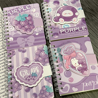 Notizblock 80 Blatt Mini-Notizbuch Niedliches Tagebuch Journal A7 Spiralbindung Papiereinband Geschenk-Planer für die Schule