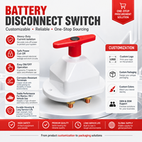 Interrupteur de déconnexion de batterie bipolaire en cuivre IP65 12V 48V 250A M10 pour voiture, bateau, camping-car, camion, groupe électrogène