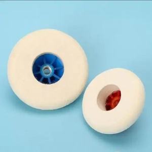 Tampons de polissage en laine double face de 8 pouces (5 mm) à haute efficacité pour l'automobile et la marine, pour le découpage et le polissage des composés époxy - Product Image 1