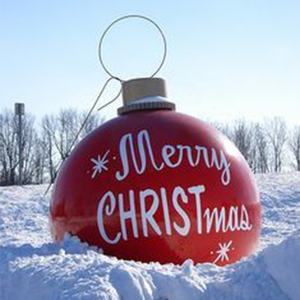 Palline di Natale Giganti Personalizzate in Fibra di Vetro e Resina, Ornamenti e Decorazioni Natalizie di Grandi Dimensioni - Product Image 5