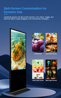 Staande Staande Commerciële Lcd Reclame Scherm Led Display 43/49/55/65 Inch Digitale Poster Digitale Bewegwijzering Speler Kiosk