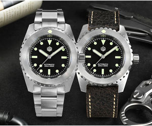 Reloj de Buceo Retro para Hombre San <span class=keywords><strong>Martin</strong></span> SN029-G-B, 41 mm, Clásico, Vintage, Miyota, Mecánico de Cuerda Automática, 200 m Resistente al Agua, Luminoso - Product Image 3