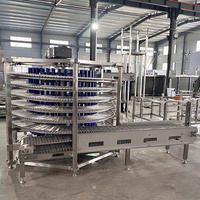 Congélateur spiral industriel / Système de congélation grande capacité personnalisable / Équipement de stockage frigorifique entièrement automatisé