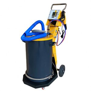 Horno de producción de recubrimiento en polvo para ruedas de acero controlado por PLC, con cabina de pulverización, pistola de pulverización, y función de horno por lotes electrostático a gas/eléctrico, de fácil operación - Product Image 1