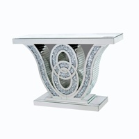 Meuble console de salon avec miroir mural