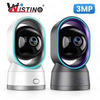 Wistino WiFi Security Camera Indoor 355 Pan-Tilt Two-Way Video Call Crying Detection Night Vision Motion Detection Baby Monitor