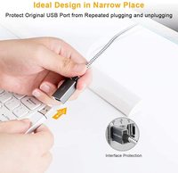 Cable de extensión USB 3,0 con chaqueta de PVC de ángulo recto, blindaje trenzado, cable extensor macho hembra para impresora, escáner de ordenador iOS