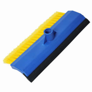 Brosse professionnelle Hydro Power à poils doux avec raclette pour neige sur les fenêtres, 10 pouces, bleue - Product Image 1