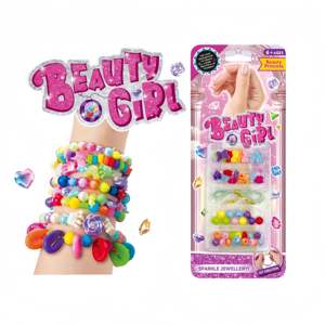 Chica de moda artesanía juguetes con cuentas con <span class=keywords><strong>perfil</strong></span> de crayón Diy diversión belleza vestir joyería conjunto encanto pulsera hacer Kit cuerda de mano - Product Image 6