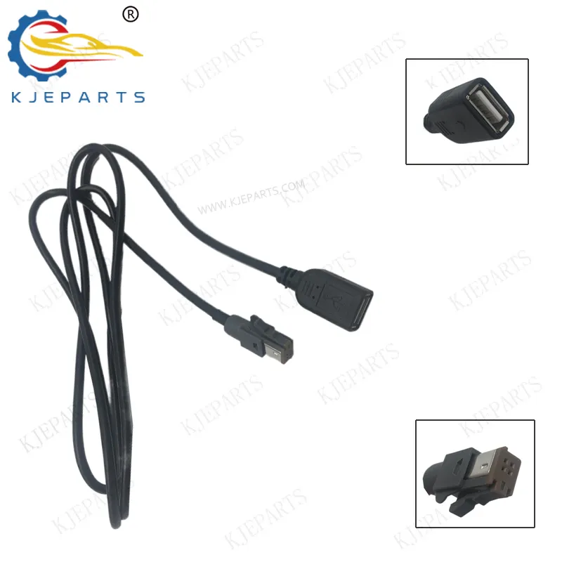 Коричневый 4-контактный адаптер к USB-разъему, Зарядные кабели для Nissans X-Trails Toyotas Stereo