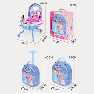 Ensemble de <span class=keywords><strong>maquillage</strong></span> pour enfants 3 en 1, cosmétiques pour filles, cosplay, coiffeuse princesse, rouge à lèvres, jouet de simulation, valise jouet, cadeau d'anniversaire - Product Image 3
