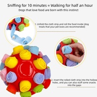 Haute qualité produits pour animaux accessoires pour chiens gros interactif mouvement balle de reniflement jouets à mâcher