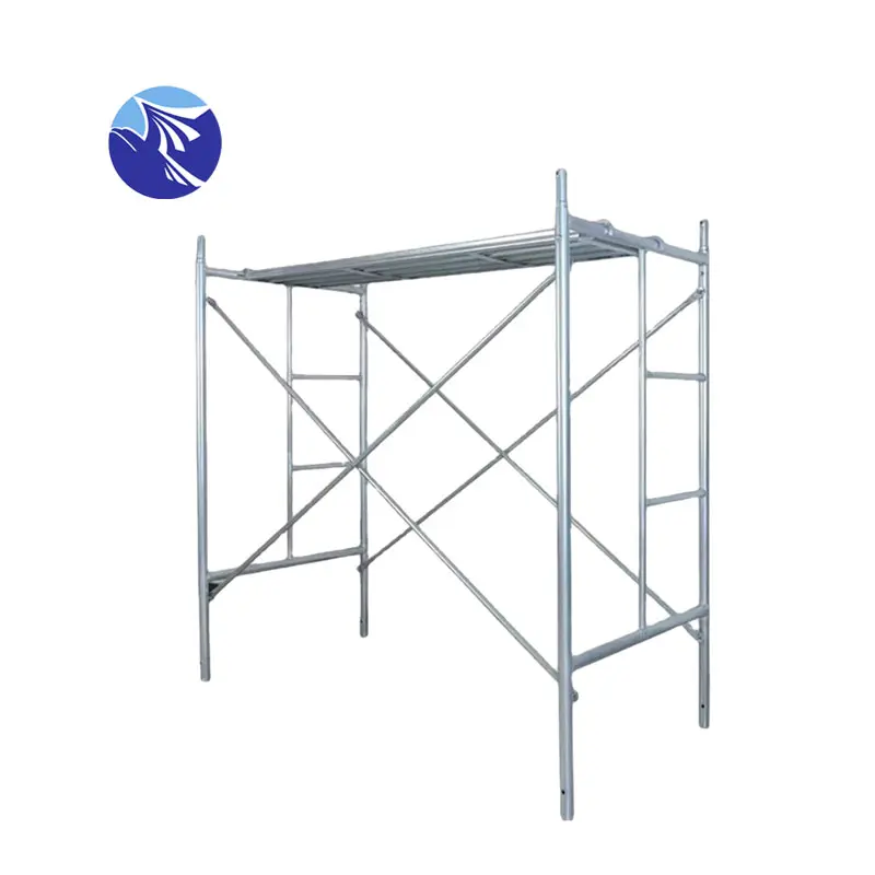 Menara tangga perancah aluminium untuk rangka perancah konstruksi luar ruangan & seluler dalam ruangan dengan roda