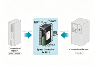 MT-Oriental Motor MSC-1 ตัวควบคุมความเร็ว AC แบบติดตั้งบนราง DIN, ระบบควบคุมแบบวงปิด, 100~230VAC, รองรับการควบคุม 6W-90W - Product Image 2