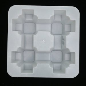 Nhựa đúc sẵn bê tông khoe khối khuôn cho ngoài trời PP ABS Khuôn lát gạch với hoa mẫu cỏ trồng vỉa hè - Product Image 3