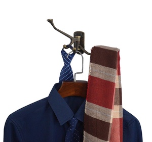 Multi-ngạnh Xoay Xoay Treo Tường <span class=keywords><strong>Antique</strong></span> Bronze Mộc Mạc Coat Robe Hat Bag Khăn Hanger Hook - Product Image 4