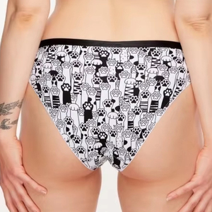 Của phụ nữ hài hước dễ thương hải ly đồ họa đàn hồi eo quần lót giữa Polyester cộng với kích thước ngọt ngào in mẫu - Product Image 6