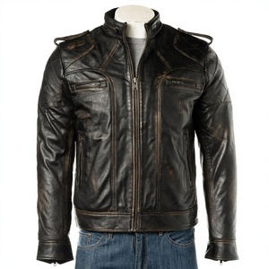 Premium Real Sheep Hide <b>Leather</b> <b>Jacket</b> For Men Fashionable And <b>Long</b> Lasting Comfort Durable Classy Outerwear Soft Premium Style - Product Image 2