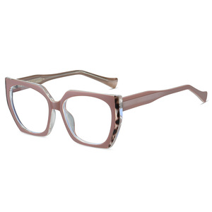 Lunettes anti-lumière bleue 87209, monture TR90, branches en acétate papillon, monture complète, design tendance bicolore - Product Image 4
