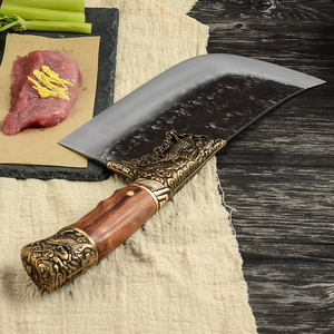 Cuchillos de Cocina Personalizados de Alta Calidad, Acero Inoxidable 7Cr17MoV, 9 Pulgadas, Hechos a Mano, Forjados, <span class=keywords><strong>Cuchillo</strong></span> <span class=keywords><strong>para</strong></span> <span class=keywords><strong>Cortar</strong></span> Huesos - Product Image 2