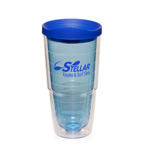 Promotional 24oz Plastic Double Wall Drinking Water Tumbler with Slide <b>Lid</b> Water Bottle with <b>Straw</b> - Product Image 2