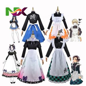 Disfraz <span class=keywords><strong>de</strong></span> Anime <span class=keywords><strong>de</strong></span> 4 Estilos <span class=keywords><strong>de</strong></span> Demon Slayer: Kimetsu No Yaiba, Uniforme <span class=keywords><strong>de</strong></span> Sirvienta <span class=keywords><strong>de</strong></span> Zenitsu, Tanjirou y <span class=keywords><strong>Nezuko</strong></span>, Falda <span class=keywords><strong>de</strong></span> Disfraz <span class=keywords><strong>de</strong></span> Cosplay para Niños y Adultos - Product Image 1