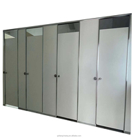 Cloison de toilette compacte moderne en grain de bois de 12mm du fabricant Cloison de douche anti-eau en HPL