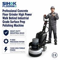 SIHOK 7.5KW 580mm Meuleuse à béton de qualité professionnelle pour la rénovation des sols de centres commerciaux 220V 380V CE Vente en gros