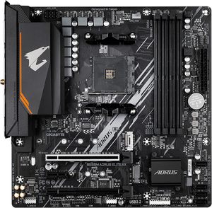 Carte mère <span class=keywords><strong>GIGABYTE</strong></span> B550M <span class=keywords><strong>AORUS</strong></span> Elite AX (rév. 1.3) AM4 MATX compatible avec les processeurs 5000/4000/3000, DDR4 128 Go, alimentation <span class=keywords><strong>5</strong></span>+3 - Product Image 2