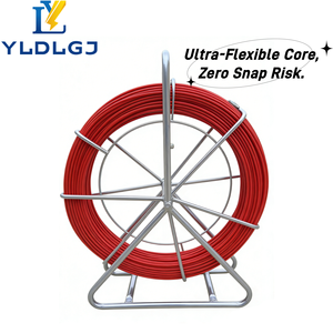YILI Tige de tirage en fibre de verre haute résilience 4,5 mm 100 m avec marques de mesure, ruban de tirage incassable pour câbles FTTH - CE - Product Image 2