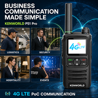 Radio bidirectionnelle PTT longue portée P51 Pro 4G LTE mondiale avec carte SIM, 100 heures en veille, Type C, radio commerciale