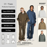 Sweat à capuche épais doublé polaire, coupe oversize, épaules tombantes, poche kangourou, sans cordon de serrage, unisexe, streetwear, vente en gros, personnalisable