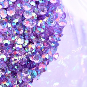 Oleeya Factory Wholesale 2mm - 6mm Flatback Rhinestone Strass Resin Non Hotfix Rhinestone for Nail Phone Jewelry Decoration - Product Image 2