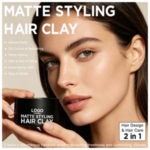 Cire coiffante pour hommes, gel capillaire pour fixer et styliser les cheveux, gel pour coiffure lissée, facile à utiliser, produit recommandé de qualité - Product Image 3