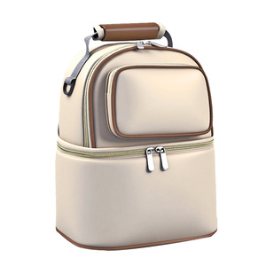 Multi-Functional Insulated Oxford Material <b>Cooler</b> Bag Household Storage <b>Backpack</b> Zipper Closure Portable Double-Layer Design - Product Image 5