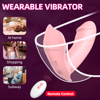 USB-Aufladbarer Ferngesteuerter Silikon-Vibrator IPX5 Wasserdicht Tragbar 10 Vibrationsmodi Klitoris- und G-Punkt-Stimulation für Frauen