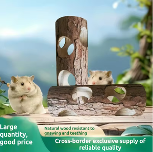 Grande Habitat per Criceti in Legno di Cedro Naturale, Gabbia Multifunzionale per Piccoli Animali con Design Resistente ai Morsi - Product Image 2